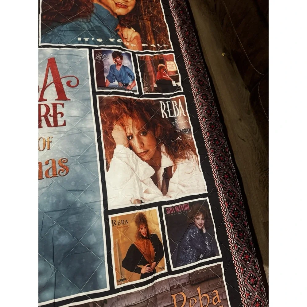 Reba McEntire Queen Comforter Quilt Album Covers‎ 89x97 Blanket Thin Coverlet